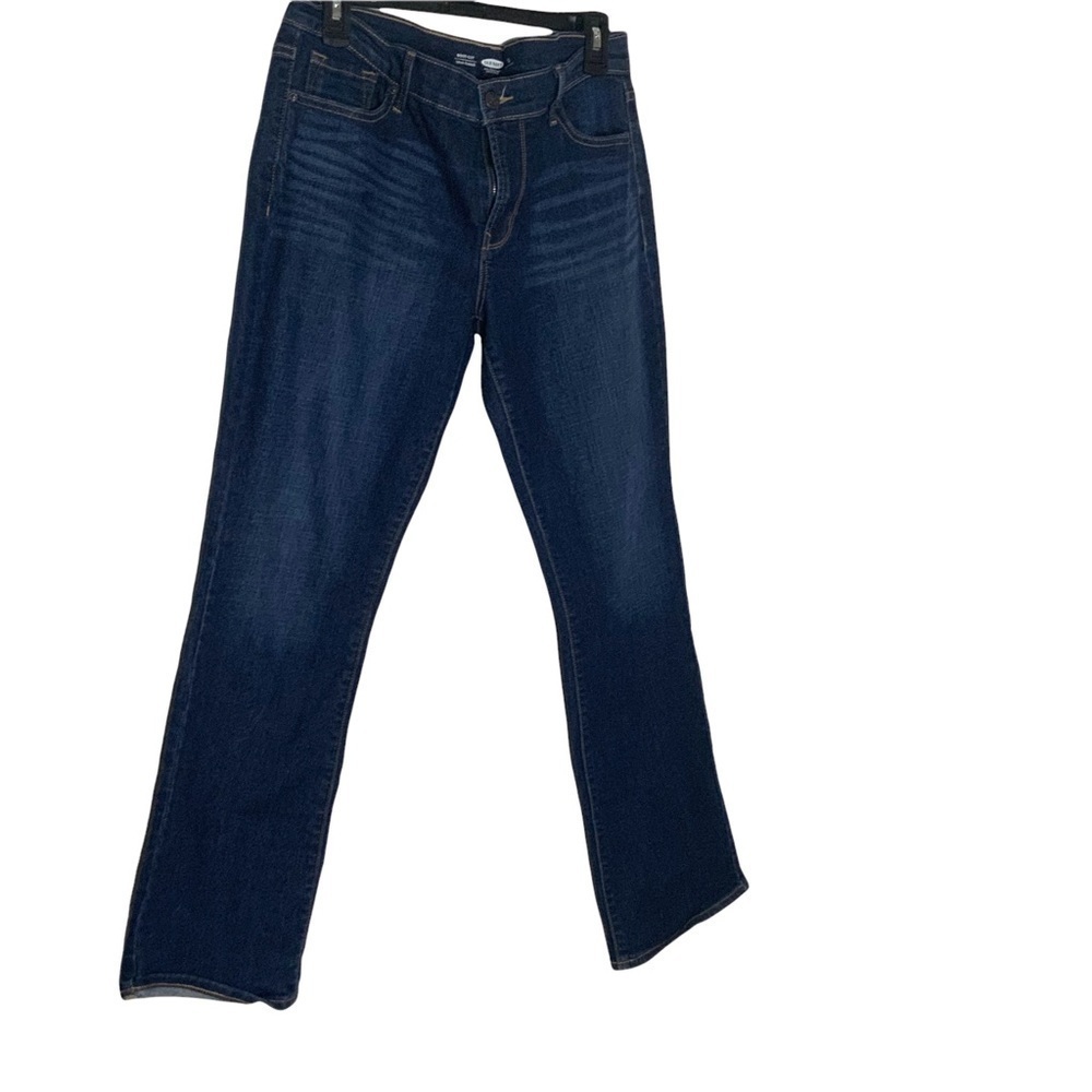 BLUE dark wash, jeans pants. Short. By Old Navy - Picture 2 of 9